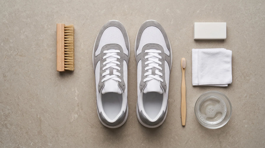 How to clean suede and mesh trainers safely by hand with a suede brush and eraser