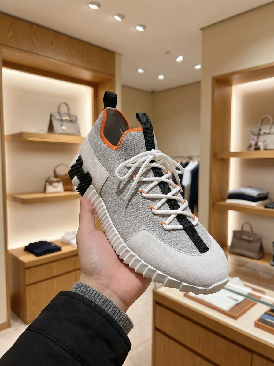 Hermès Bouncing Lift Slip-On Multicolore Beige Galet Trainers