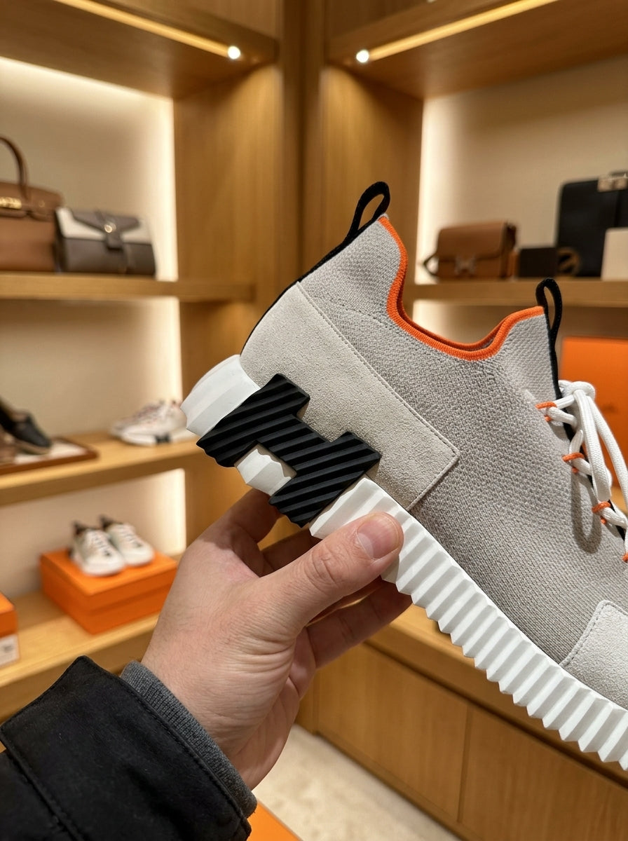 Hermès Bouncing Lift Slip-On Multicolore Beige Galet Trainers
