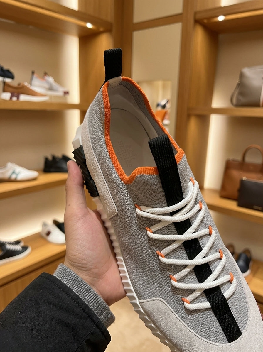 Hermès Bouncing Lift Slip-On Multicolore Beige Galet Trainers