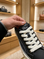 Dior B33 Black Oblique Jacquard & Calfskin Sneakers