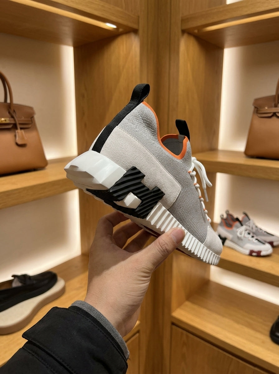 Hermès Bouncing Lift Slip-On Multicolore Beige Galet Trainers