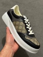 Gucci GG Supreme Beige & Ebony Chunky Sneakers