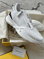 Fendi Flow White Leather Trainers