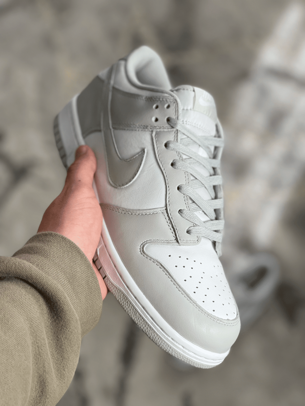 Nike Dunk Low Retro White & Light Smoke Grey Men’s Trainers