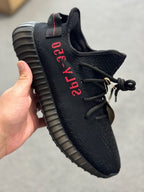 adidas Yeezy Boost 350 V2 Bred Black & Red Sneakers