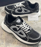 Dior B30 Black & Grey Trainers – White Laces