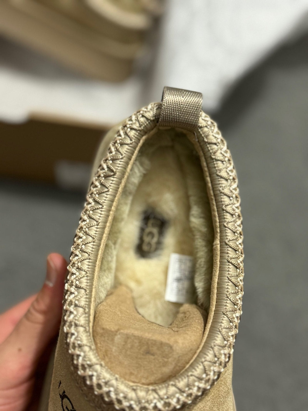 UGG Tazz Mustard Seed Suede Platform Slippers