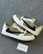 Nike x Travis Scott Air Jordan 1 Low Olive, Black & Cream Trainers