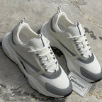 Dior B22 White & Silver-Tone Mesh Trainers