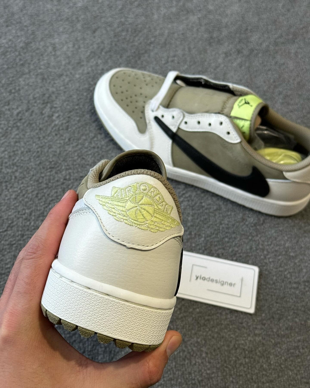 Travis Scott x Air Jordan 1 Low Golf Neutral Olive