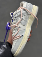 Nike x Off-White Dunk Low Lot 24 Washed Coral Sneakers