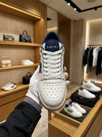 AMIRI Classic Low White & Navy Trainers