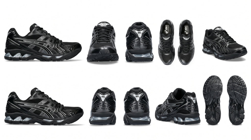 ASICS GEL-KAYANO 14 Black/Pure Silver Trainers