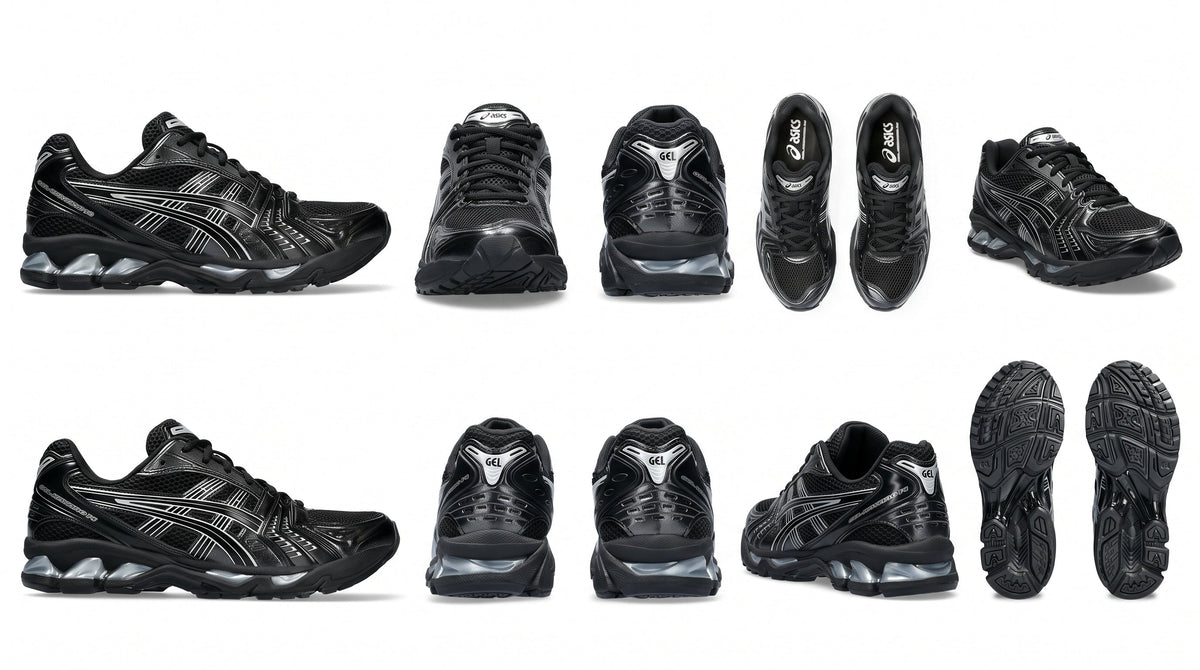 ASICS GEL-KAYANO 14 Black/Pure Silver Trainers