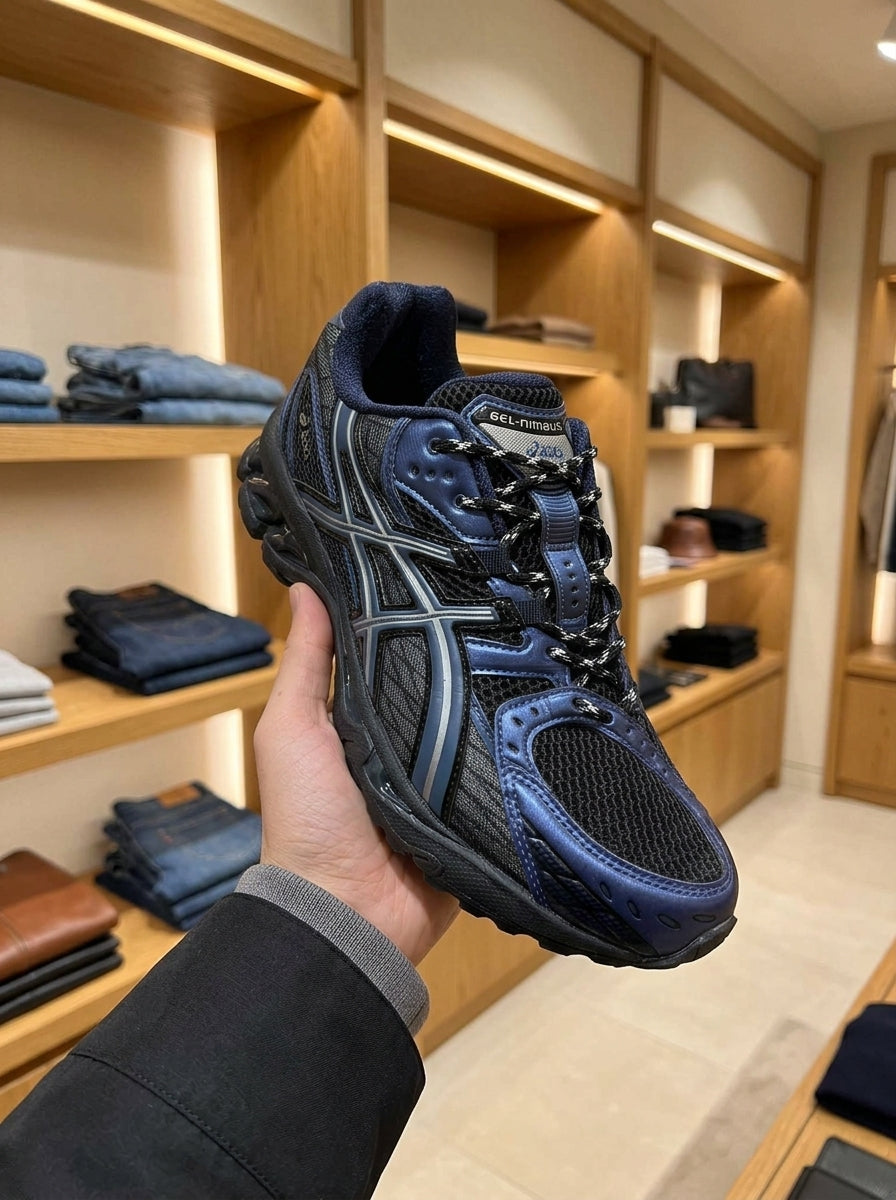 ASICS GEL-NIMBUS 10.1 Black/Grand Shark Trainers