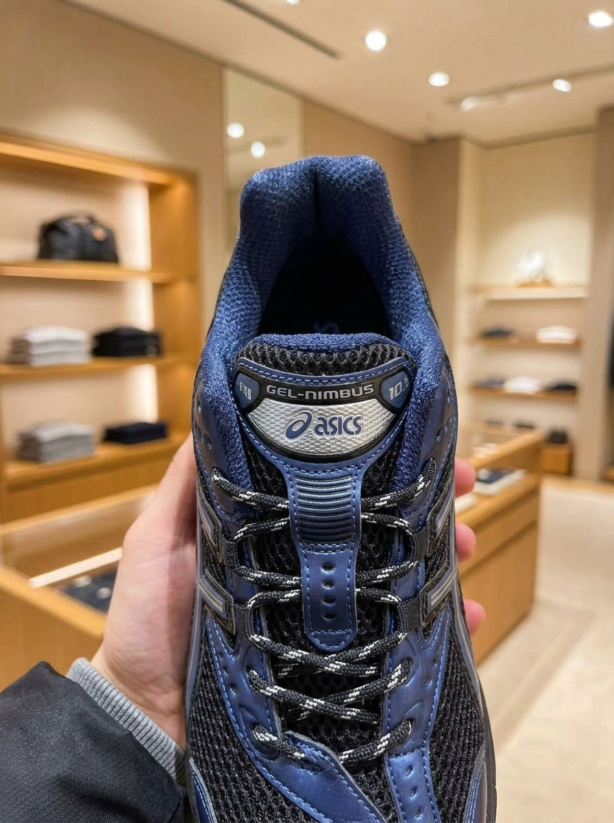 ASICS GEL-NIMBUS 10.1 Black/Grand Shark Trainers