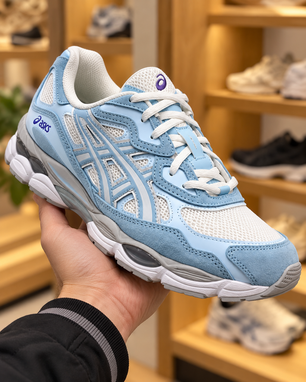 ASICS GEL-NYC Light Blue Trainers