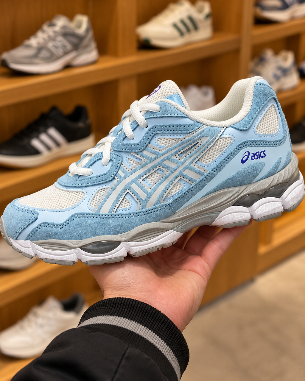 ASICS GEL-NYC Light Blue Trainers
