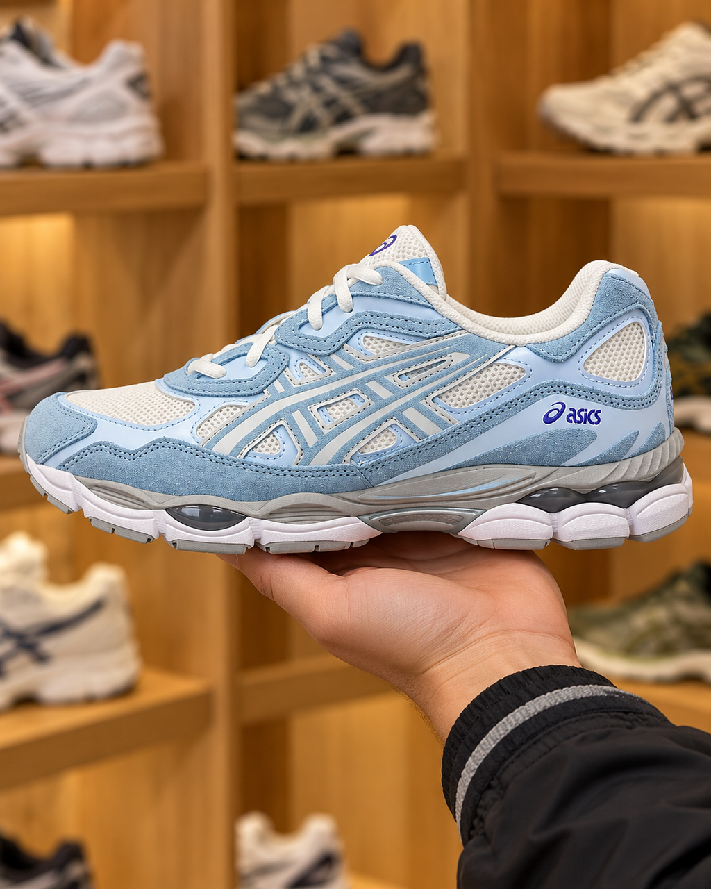 ASICS GEL-NYC Light Blue Trainers