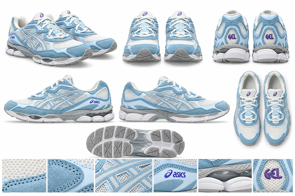 ASICS GEL-NYC Cream/Arctic Sky Trainers | YIODesigner