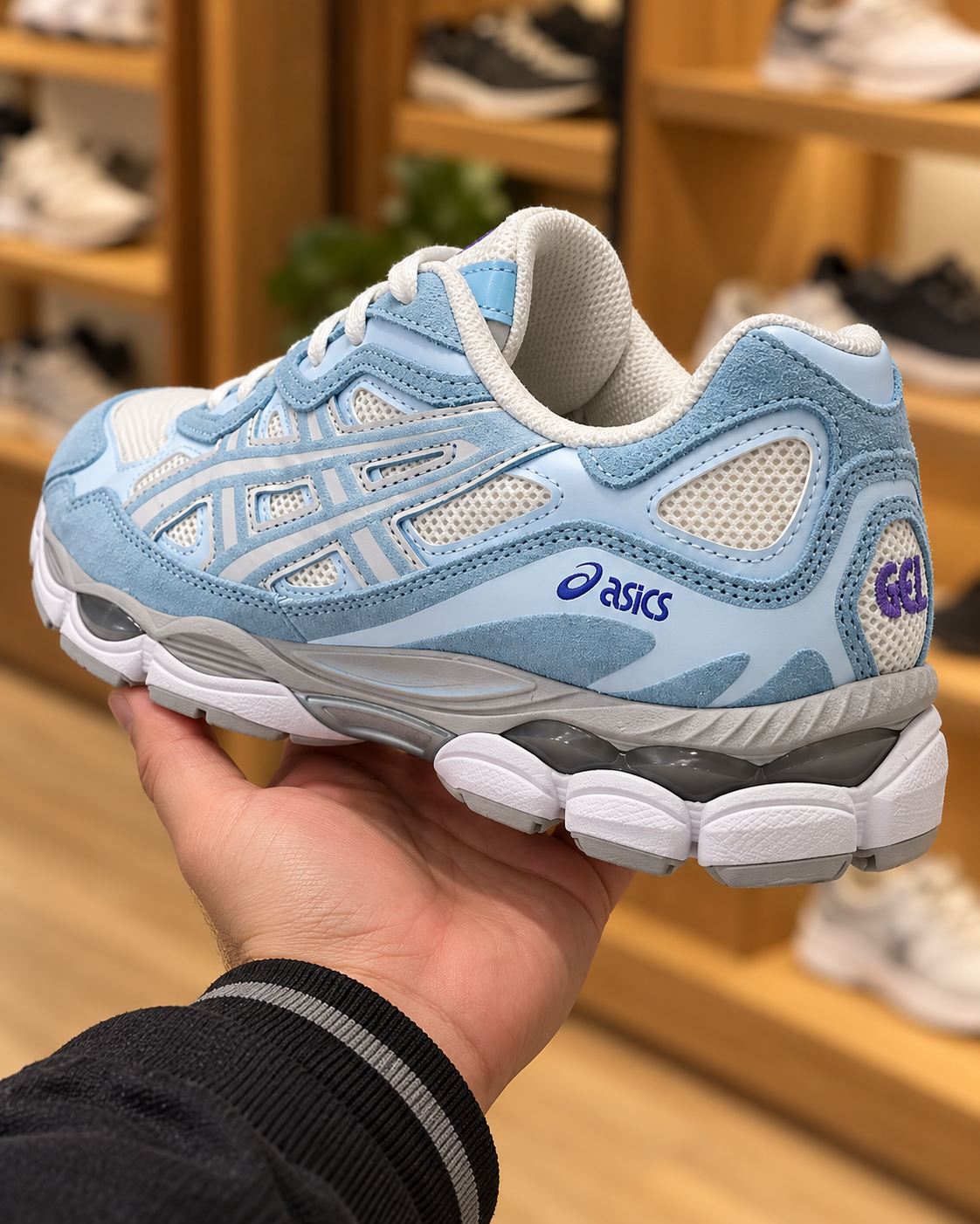 ASICS GEL-NYC Light Blue Trainers