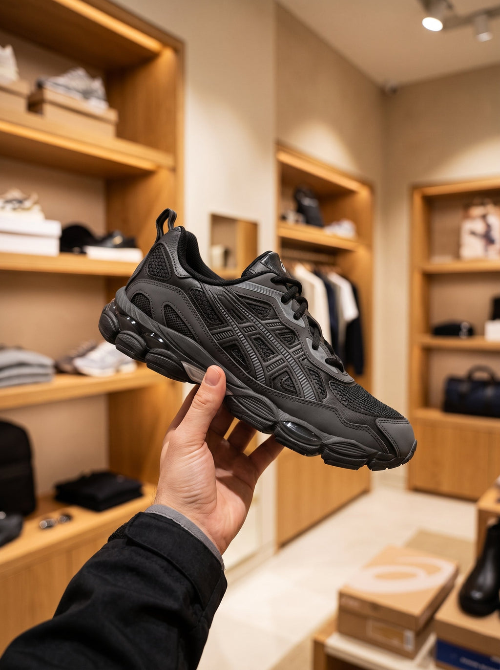 ASICS GEL-NYC RGD Black/Graphite Grey Trainers