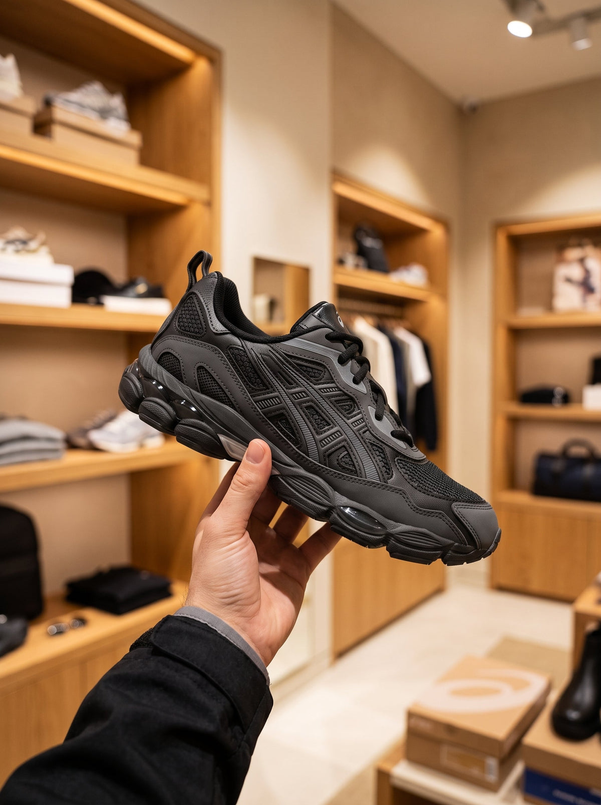 ASICS GEL-NYC RGD Black/Graphite Grey Trainers