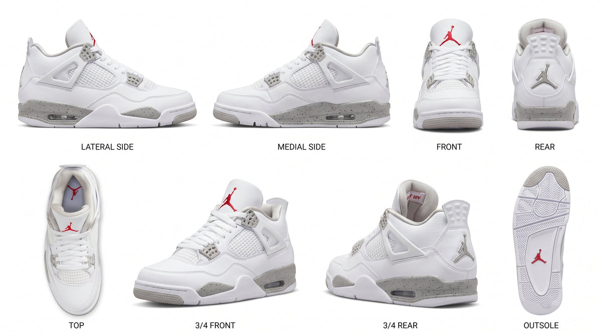 Nike Air Jordan 4 White Cement Trainers