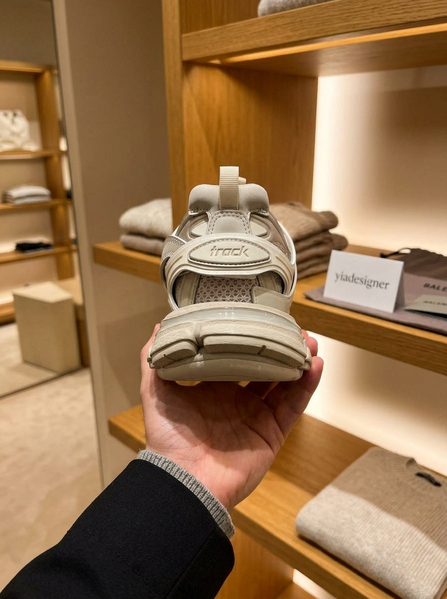 Balenciaga Track Recycled Sole Beige Trainers