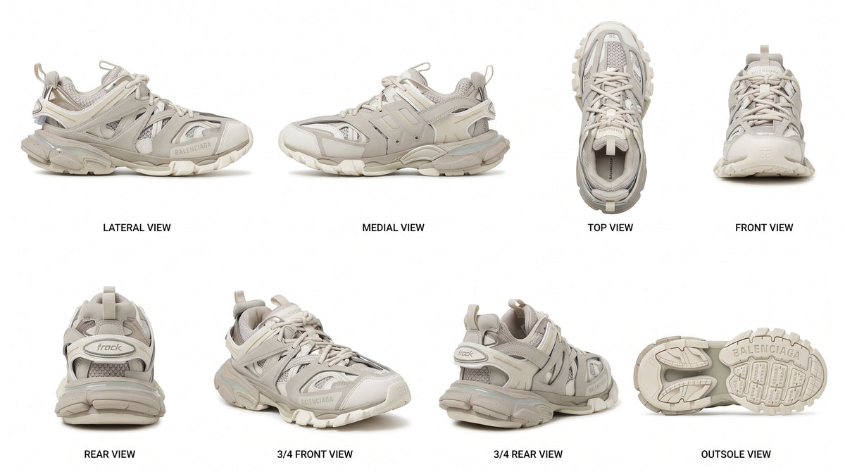Balenciaga Track Recycled Sole Beige Trainers