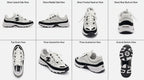 Chanel White & Black Trainers – Black CC Side Logo