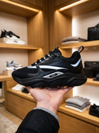 Dior B22 Black Reflective Sneakers