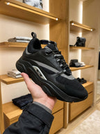 Dior B22 Black Reflective Sneakers