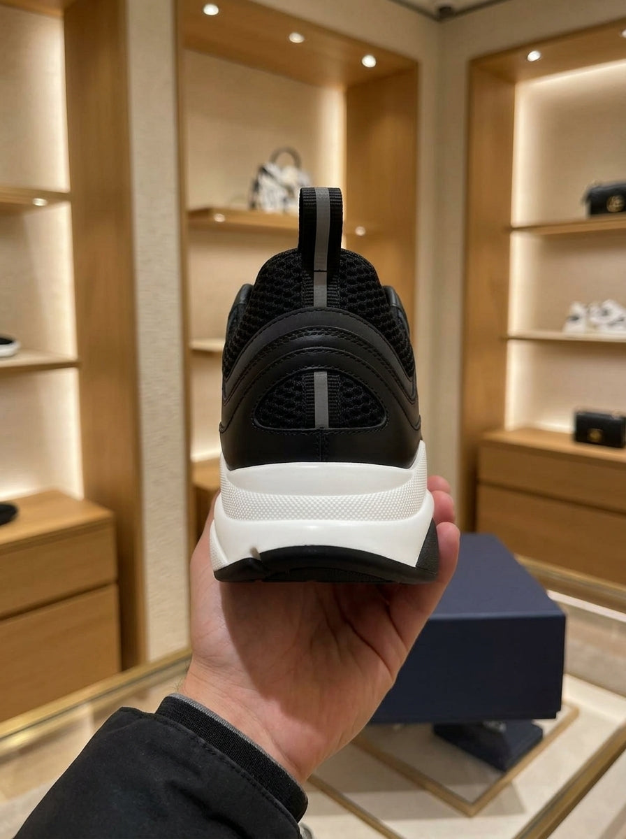 Dior B22 Black & White Mesh Trainers