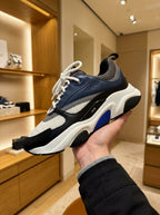 Dior B22 Navy, Black & White Trainers