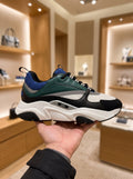 Dior B22 Green, Blue & White Trainers