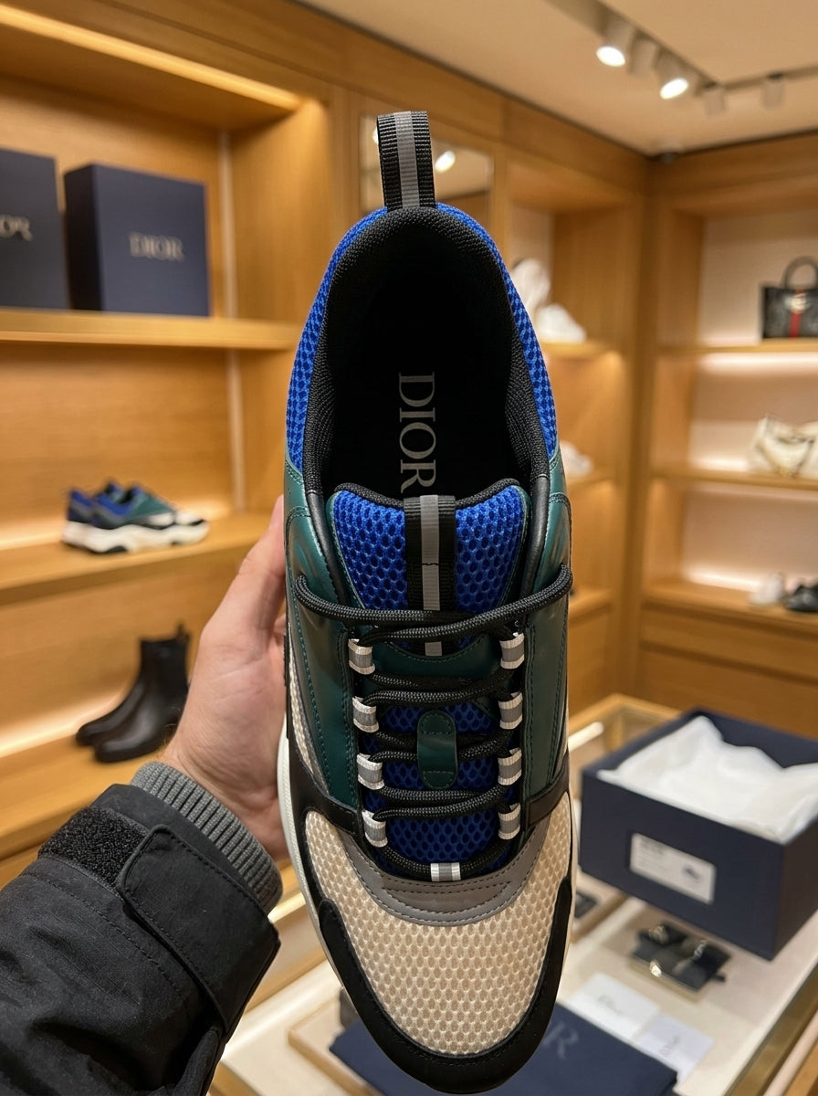 Dior B22 Blue Deep Green Trainers