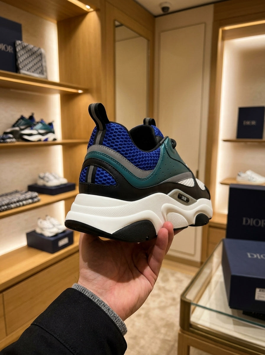 Dior B22 Blue Deep Green Trainers