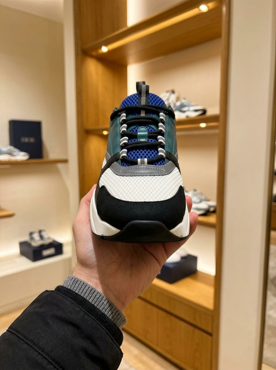 Dior B22 Blue Deep Green Trainers