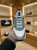 Dior B22 Grey, White & Blue Trainers