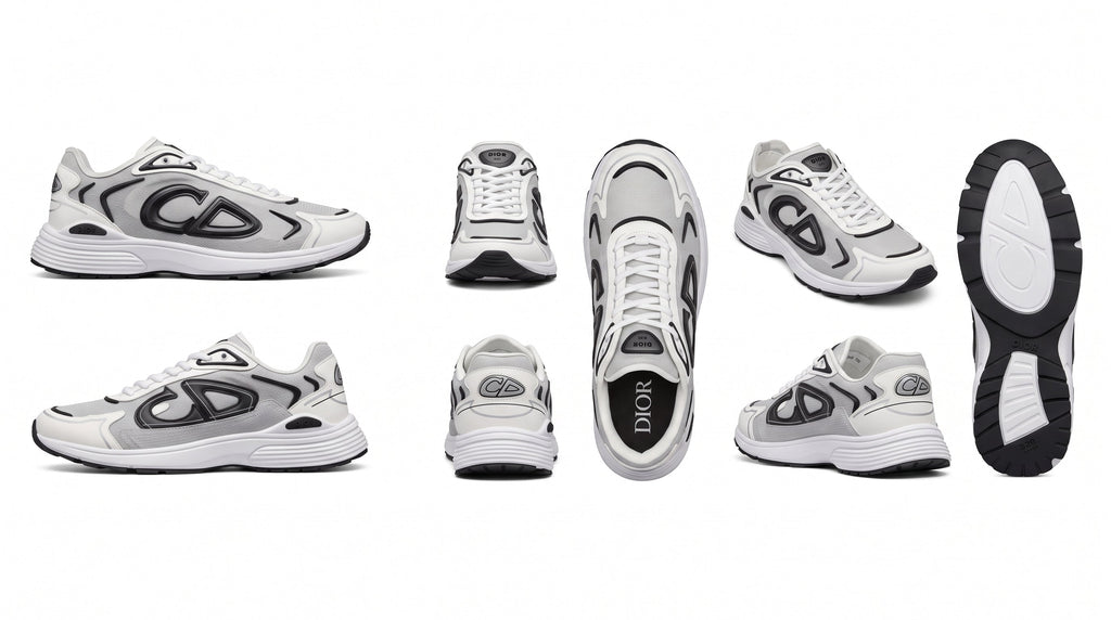 Dior B30 Countdown White, Grey & Black Trainers