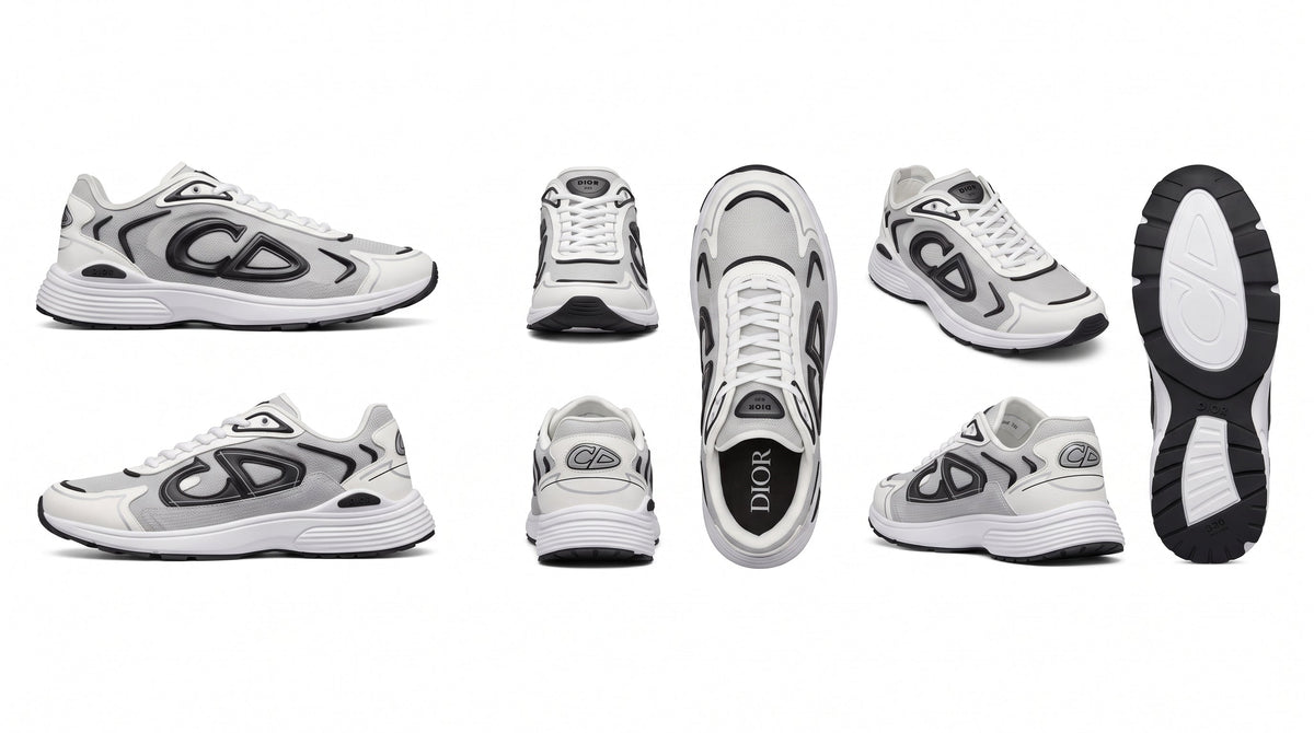 Dior B30 Countdown White, Grey & Black Trainers