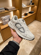 Dior B30 White & Silver Trainers