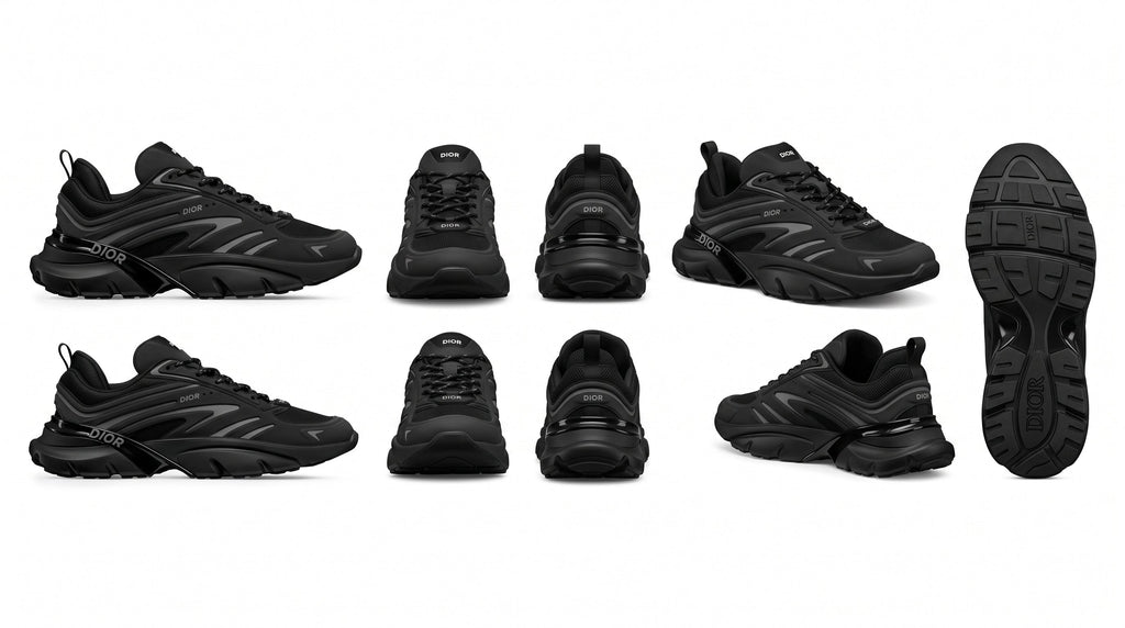Dior B44 Blade Black Mesh Trainers