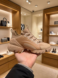 Dior D-Connect Nude Beige Panelled Sneakers