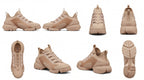 Dior D-Connect Nude Beige Panelled Sneakers