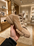 Dior D-Connect Nude Beige Panelled Sneakers