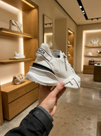 Fendi Flow White Leather Trainers