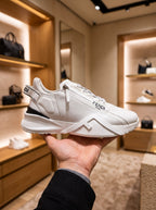 Fendi Flow White Leather Trainers
